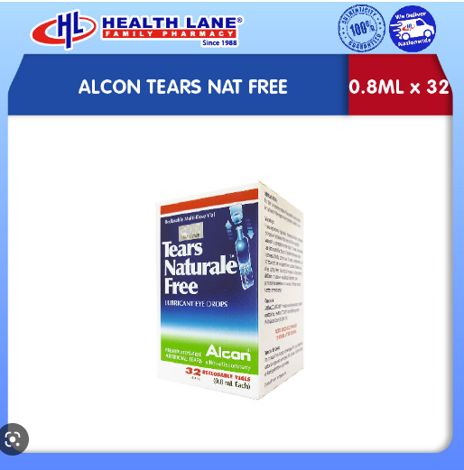 ALCON TEARS NAT FREE (0.8ML X 32) - EXP DATE: 07/2024
